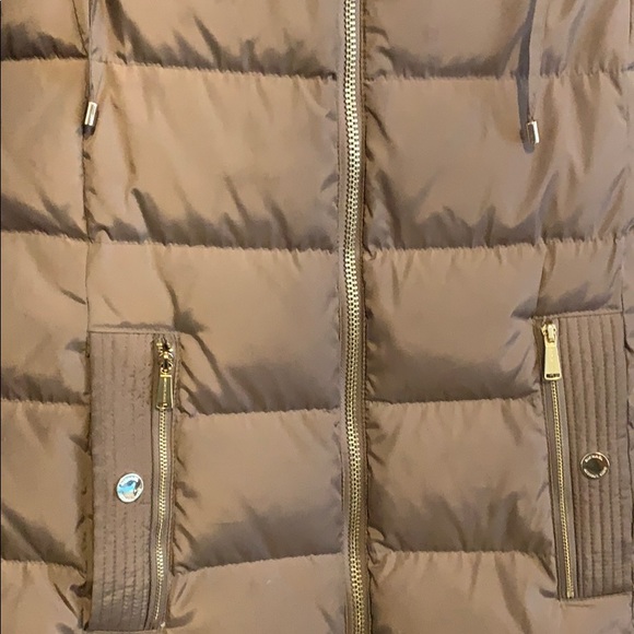 Michael Kors Truffle Faux Fur Puffer Jacket - Picture 6 of 8